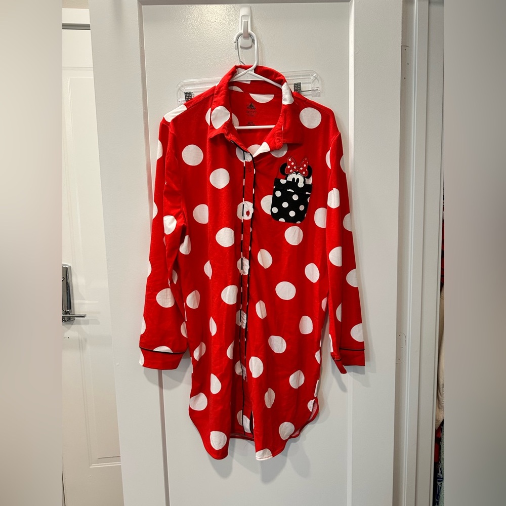 Disney Red and White Polka Dot Shirt